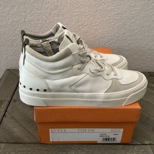 Miz Mooz Alyce Side Zip High Top Sneaker (Women), size 9.5